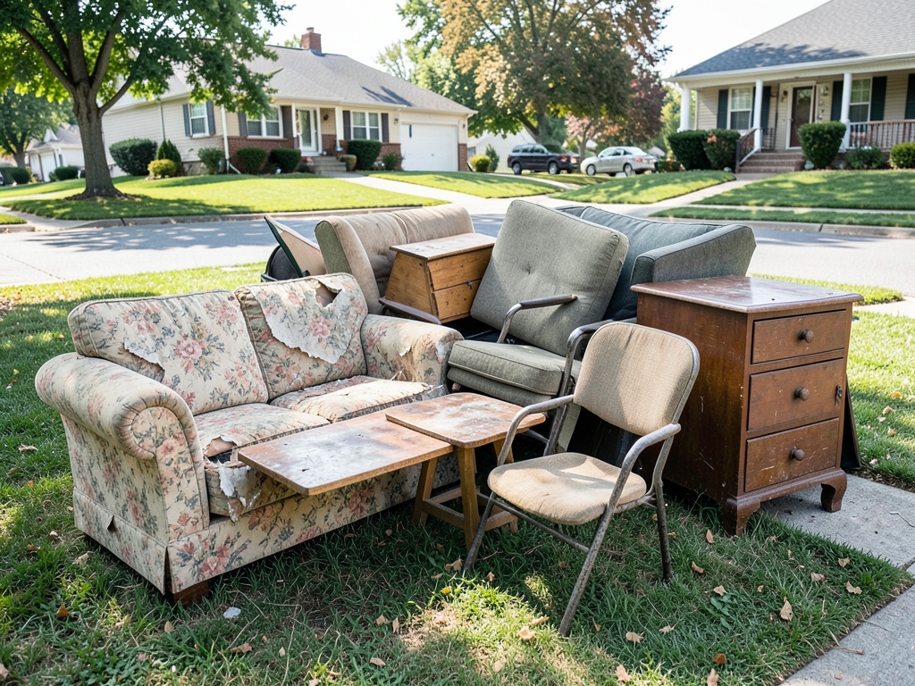 Appliance & Furniture Removal job in progress — the kind of work Web Design For Junk Removal builds websites for