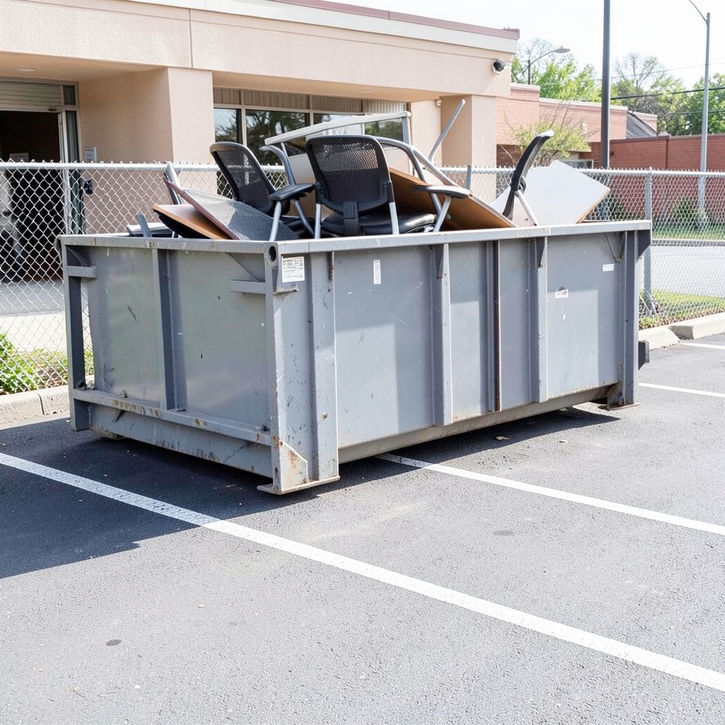 Commercial Junk Removal job in progress — the kind of work Web Design For Junk Removal builds websites for