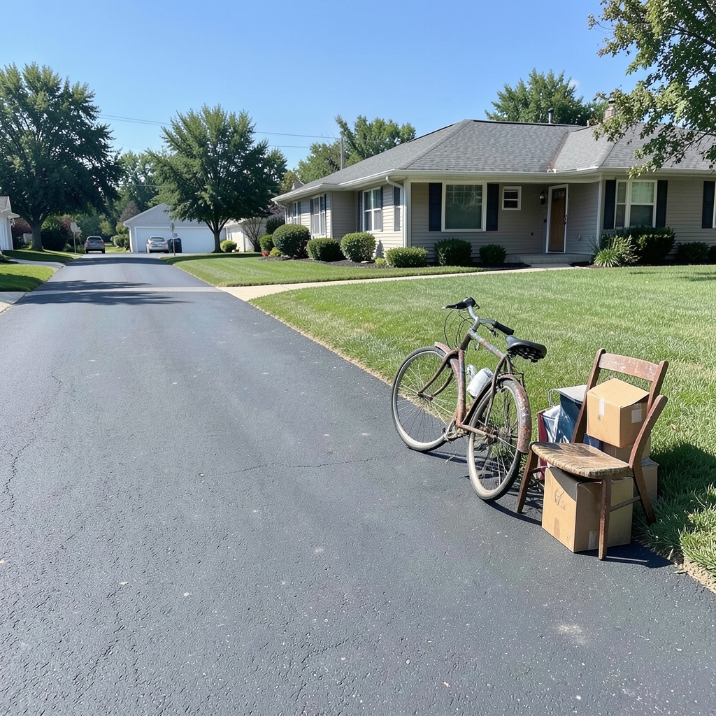 Residential Junk Removal job in progress — the kind of work Web Design For Junk Removal builds websites for